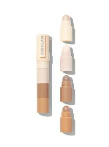 SHEGLAM 多重魅力臉部筆光 4 色輪廓棒 不油膩 持久自然高光 兩用 多用途塑形 撫平細紋 奶油般輪廓 品牌 美容 化妝 化妝品 適合女性與女孩 完美搭配冬季 Y2K 時尚 流行 生日禮物 假期 派對準備就緒 最佳顏色 - Light - 查看 8