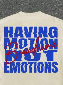 SHEIN Áo thun tay ngắn cổ tròn đơn giản cho bé trai tuổi mới lớn, phù hợp cho mùa hè - trắng - Xem 2