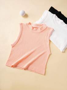 Paquete de 3 piezas de camiseta interior sin costuras de unicolor para niñas adolescentes - Multicolor - Ver 7