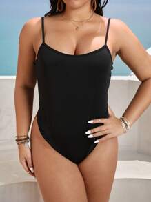 SHEIN Clasi 2pcs Set: Floral Print Cami Bodysuit And Skirt - Black - View 4