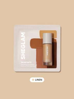 SHEGLAM Skinfinite Hydrating Foundation Sample-Linen Brand Beauty Makeup Face Paint Cosmetic For Women Girls Perfect For Winter Ideal For Y2K Fancy Fashion Suitable For Birthday Christmas Gift Party Ready Best Color
