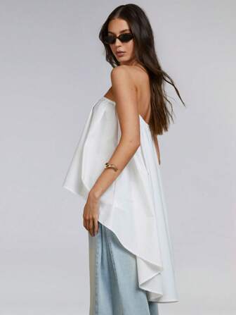 Athîral 女士假日休闲纯色高低 Banudea 抹胸