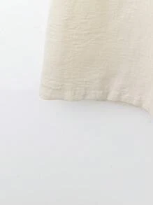 Chiquease Women's Plain Linen-Feel Wide Leg Pants, Casual Spring/Summer