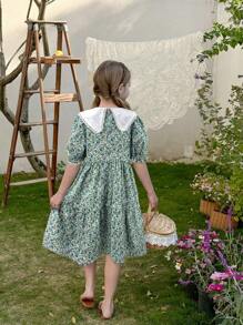 LMoss Kids LMoss Tween Girls Dresses - Olive Green - View 2