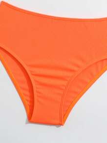 SHEIN Teen Girls' Cut-Out Back Strap Bikini Set