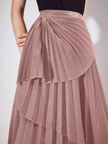 MOTF PREMIUM Asymmetrisch geschnittener Faltenrock