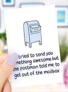 1pc Fun Birthday Card Suitable For Couple's Anniversary, Friends Friendship Blessing Card (Random Style & Color Envelope Included) - Multicolor - View 2