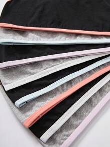 SHEIN 8pcs/Pack Teen Girls Plain Cotton Briefs, Comfortable & Soft - Multicolor - View 5