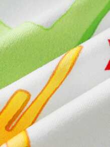 Teletubbies X SHEIN Baby Boy Cartoon Cloud & Star Print Cute Playful Romper - Multicolor - View 4