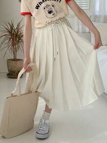 Dazy Kids Tween Girl Fall Skirt - White - View 5