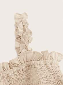 Aveloria Rosie 纯色荷叶边装饰荷叶边下摆连衣裙节日派对连衣裙波西米亚风度假时尚风格，适合夏季春秋季