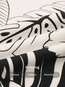 SOLERSUN 女士花卉印花蝴蝶袖短款上衣和阔腿裤两件套，春夏度假风格