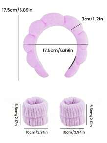 Sponge Headband Wrist Band Yoga Running Skin Care Moisture Wicking Hair Band, Facial Mask Cleaning And Exercise Neutral Fitness And Beauty Accessories Fashion Gym Self Care Necessities (Hair Accessories Exercise Equipment)