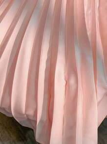SHEIN Clasi Gonna casual da ufficio in tinta unita con arricciatura in vita e decorazione con fibbia in metallo, taglia standard da donna