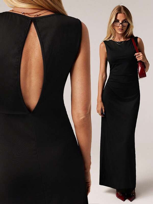 SHEIN Forever 21 Spring&Summer Women Romantic/Prom/Formal/Birthday/90s Clothes/Business Casual Woman/Elegant/Western Wear/Going Out/Fashion/Casual/Y2k Clothes/Club/Office /Cocktail/Vintage/Bodycon/Rave Outfits Festival/Funny/Classy/Old Money/Streetwear/Vacation Outfits/Country Concert Outfit/Work Clothes /Modest/Spring Break/Bachelorette Outfits/Concert/Baddie/Basic/Graduation/A Line/Long/Cut Out/Black Maxi Dress