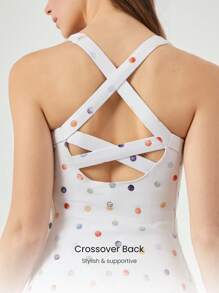 GLOWMODE FeatherFit™-Air Minikleid mit eingebauter Shorts, Quadrathalsausschnitt, rutschfest, Kreuzträger, leichte Unterstützung, geringes Gewicht, schnelltrocknend, feuchtigkeitsableitend, für Frühling und Sommer