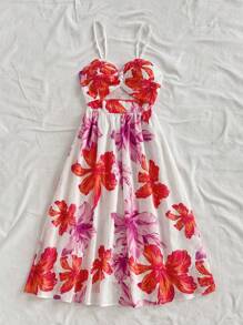 Soleia 女士休闲简约中长连衣裙，日常女士夏季连衣裙度假装女士沙滩裙热带度假女士衣服夏威夷