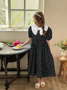 LMoss Kids LMoss Tween Girls Dresses - Black and White - View 3