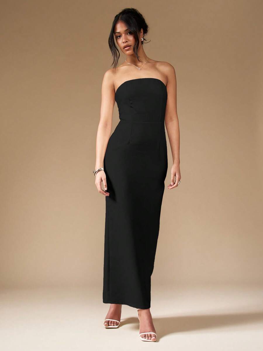 how do oh polly dresses fit One Shoulder Party Dress | Sexy Bodycon Maxi Dress