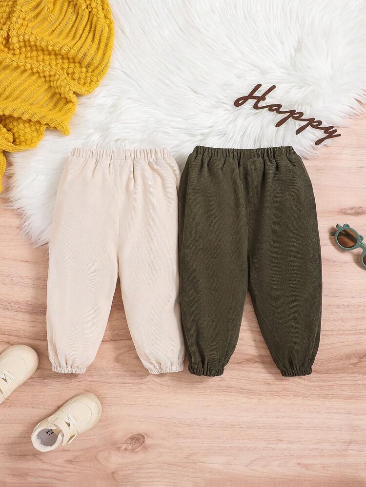 Baby Boy 2 piece Solid Slant Pocket Thermal Sweatpants