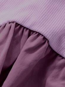 Dazy Kids Tween Girl Letter Print Ruffle Hem Pocketed Sleeveless Dress