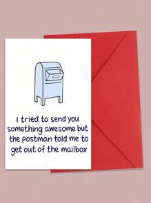 1pc Fun Birthday Card Suitable For Couple's Anniversary, Friends Friendship Blessing Card (Random Style & Color Envelope Included) - Multicolor - View 6