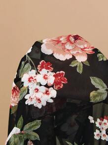 Almamuse 女士优雅迷人的碎花领结领衬衫 - 彩色 - 查看 7