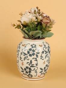 Cirelle 复古欧式花卉设计花瓶 - 彩色 - 查看 6