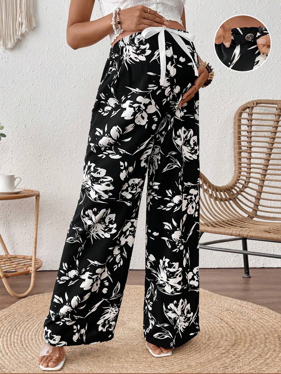 Boho Mama Maternity Pants, Minimalist & Fashionable Design, Suitable For Summer