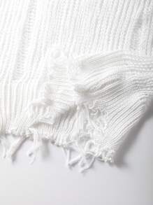 Manfinity Roghcode Plain Color Long Sleeve Sweater, Minimalist Fashion Suitable For Summer Long Sleeve Tops - Apricot - View 3