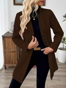 SHEIN Clasi 女士休闲度假立领修身夹克秋冬女装