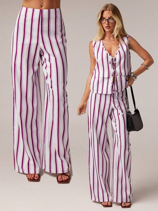 SHEIN Forever 21 Spring&Summer Women Romantic/Prom/Formal/Birthday/90s Clothes/Business Casual Woman/Elegant/Western Wear/Going Out/Fashion/Casual/Y2k Clothes/Club/Office /Cocktail/Vintage/Bodycon/Rave Outfits Festival/Funny/Classy/Old Money/Streetwear/Vacation Outfits/Country Concert Outfit/Work Clothes /Modest/Spring Break/Bachelorette Outfits/Concert/Baddie/Basic/Graduation/Beach/Low Rise/Baggy/Straight Leg/Wide Leg/Pink Stripe Pants