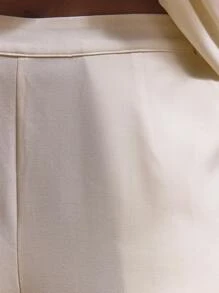 MUSERA Plus Size Mid Rise Fitted Flared Trousers Bottom Only Cute Elegant Business Casual Graduation Graceful Formal Brunch Holiday Classy Casual Dailywear Everyday Wear Business Casual Formal Graceful Brunch Autumn Winter Fall