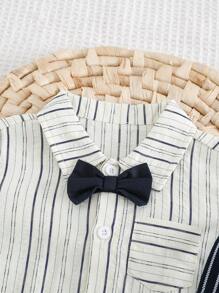 Cozy Pixies Bộ 2 quần short có dây đeo cổ tay ngắn cho bé trai - Nhiều màu - Xem 6