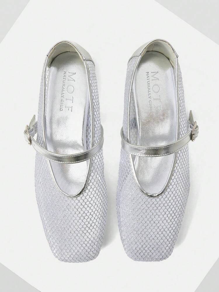 2024 NEW RHINESTONE SQUARE TOE SUMMER LOW HEEL FLAT SANDALS