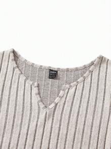 SHEIN Maternity Solid Color Short Sleeve T-Shirt, Casual And Fashionable For Daily Wear Spring Women's Clothing - Multicolor - View 9