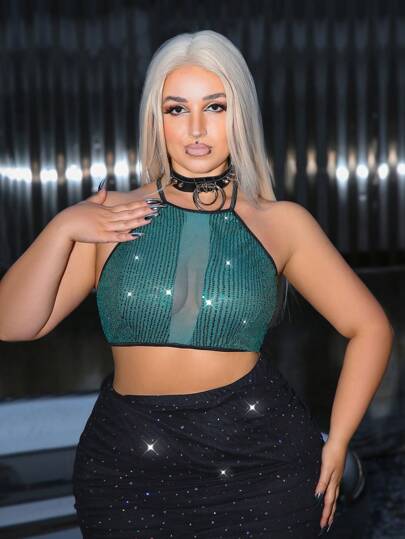 SHEIN 1pc Plus Size Wireless Bra With Straps