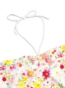 cha5rlie Women's Colorful Ditsy Floral Crop Camisole, Suitable For Summer - Multicolor - View 5