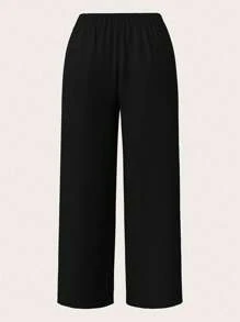 SHEIN Clasi 女士加大码蓝色西装外套，时尚商务专业办公服装，春/秋 - 黑色 - 查看 6