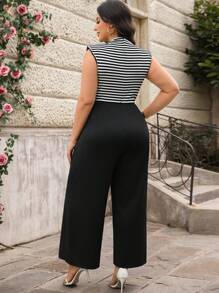 Ellevyn Bộ đồ liền thân tối giản cỡ lớn, phù hợp cho mùa hè Trang phục mùa hè dành cho phụ nữ Trang phục đi nghỉ cho phụ nữ Trang phục mùa hè Boho thanh lịch cho phụ nữ Váy dự tiệc cưới dành cho phụ nữ Bộ đồ liền thân màu đen dành cho phụ nữ Trang phục hòa nhạc dành cho phụ nữ - Đen và trắng - Xem 2