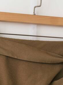 SHEIN Clasi Plus Size Plain Minimalist Casual Daily Skirt Maxi