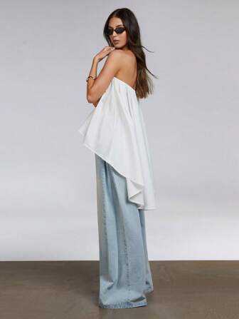 Athîral 女士假日休闲纯色高低 Banudea 抹胸