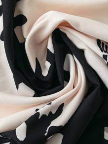 Breezaya Váy in hoa dây mảnh thời trang du lịch mới cho nữ - Màu be - Xem 6