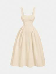 SHEIN MOD Plus Size Women Casual Palace Retro Style Umbrella Hem Slip Dress Es For Woman Classy Dresses Dresses Prom Dresses For Woman Classy Dresses For Woman Women Dresses Easter Women Easter Dress Women Maxi Dress Vintage Dresses For Woman,Graduation Dress,Birthday Dresses For Women