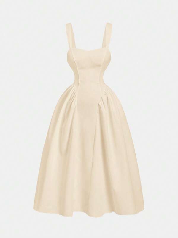 SHEIN MOD Plus Size Women Casual Palace Retro Style Umbrella Hem Slip Dress Es For Woman Classy Dresses Dresses Prom Dresses For Woman Classy Dresses For Woman Women Dresses Easter Women Easter Dress Women Maxi Dress Vintage Dresses For Woman,Graduation Dress,Birthday Dresses For Women