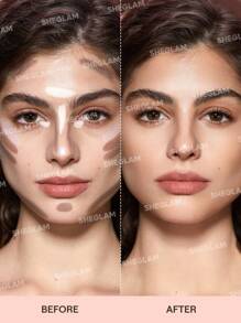 SHEGLAM 多重魅力臉部筆光 4 色輪廓棒 不油膩 持久自然高光 兩用 多用途塑形 撫平細紋 奶油般輪廓 品牌 美容 化妝 化妝品 適合女性與女孩 完美搭配冬季 Y2K 時尚 流行 生日禮物 假期 派對準備就緒 最佳顏色 - Light - 查看 3