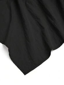 SHEIN Unity Blusa larga con cruce de cordones para mujer tallas grandes