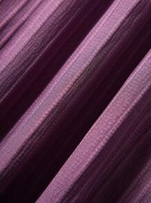 SHEIN Robe élégante et décontractée à manches longues avec décoration de nœud pour fille