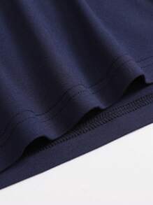 INAWLY 女士休闲纯色圆领撞色蕾丝短袖修身 T 恤，夏季