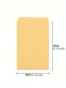 SHEIN 50Pcs Kraft Paper Bag Mini Envelope Wedding Party Invitation Greeting Cards Paper Gift Bag,Christmas - Multicolor - View 13